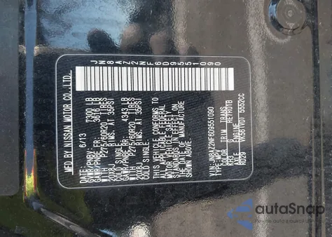 2013 Infiniti Qx56 z USA, uszkodzony, nr VIN JN8AZ2NF6D9551090